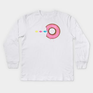 Pac-Donut Kids Long Sleeve T-Shirt